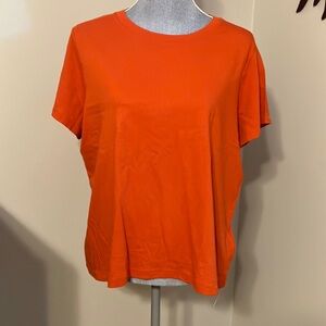 Madewell Orange Boxy Short Sleeve T-Shirt